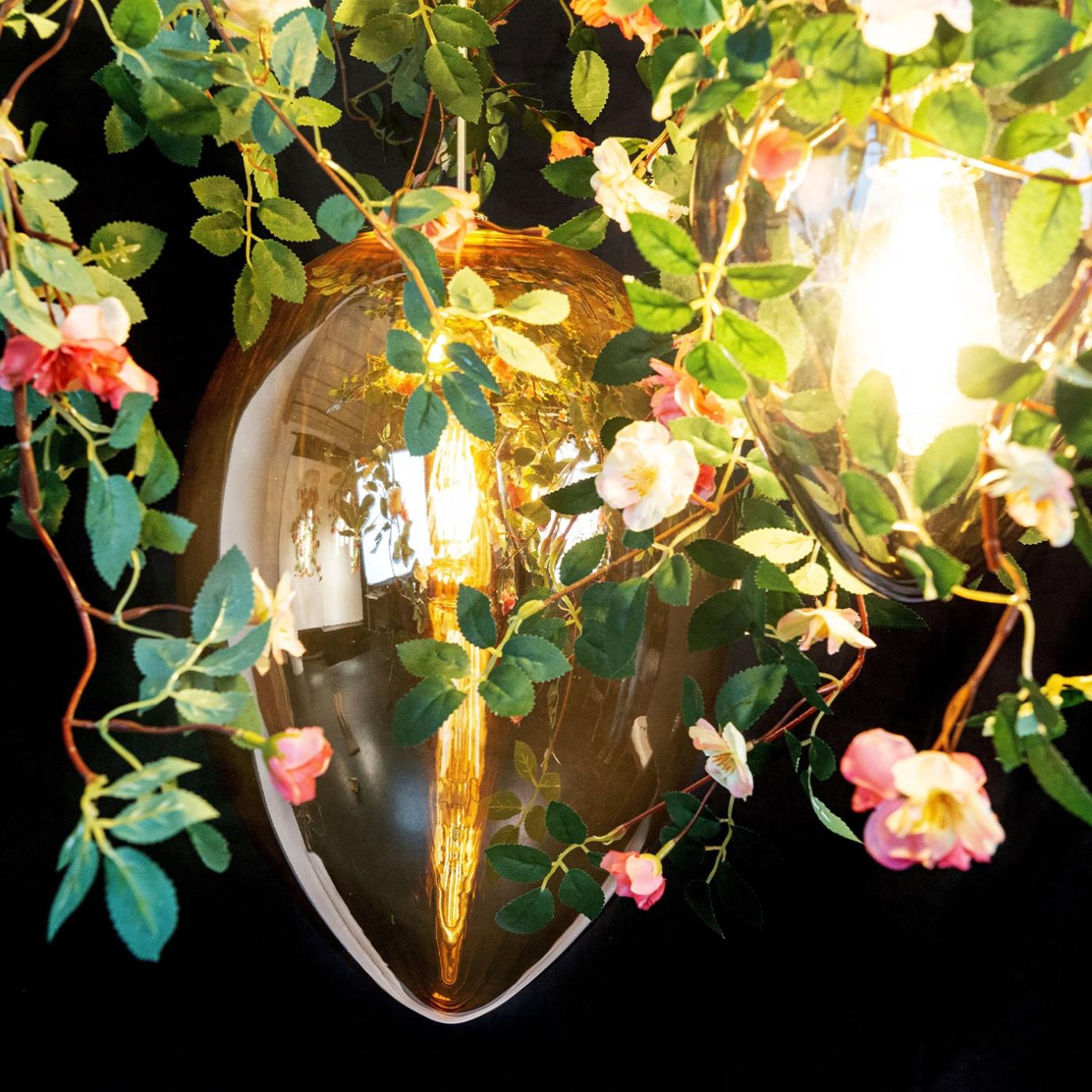 Rose Artisan Crystal Chandelier