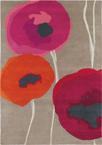 Poppies Handwoven Wool Rug