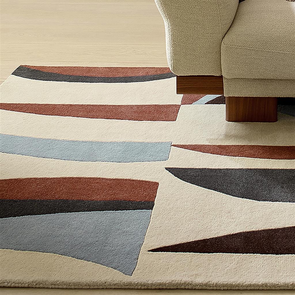 Wave Cornflower/Walnut Rug | Size: 170 x 240 cm