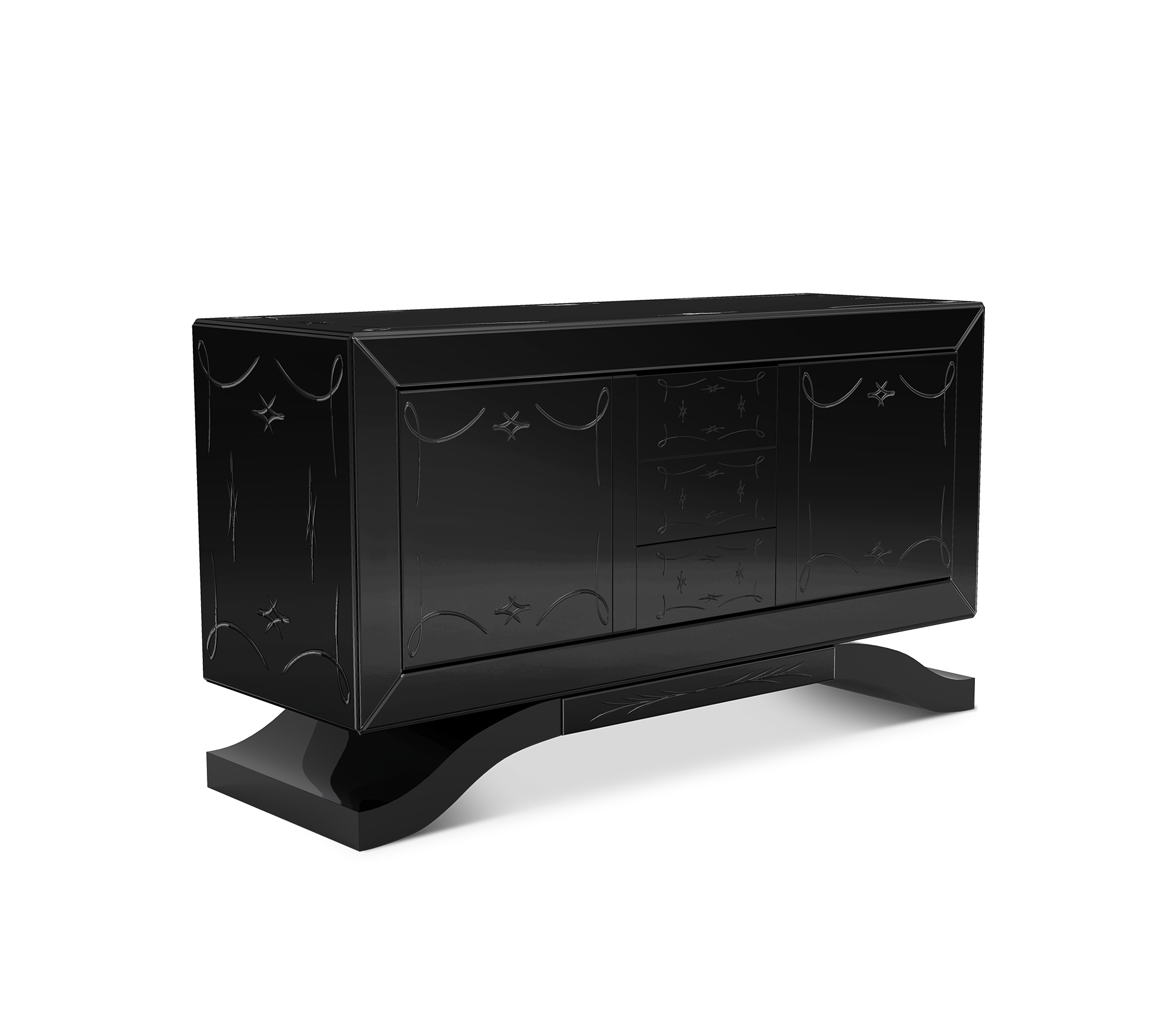 Cosmopolitan Black Elite Sideboard