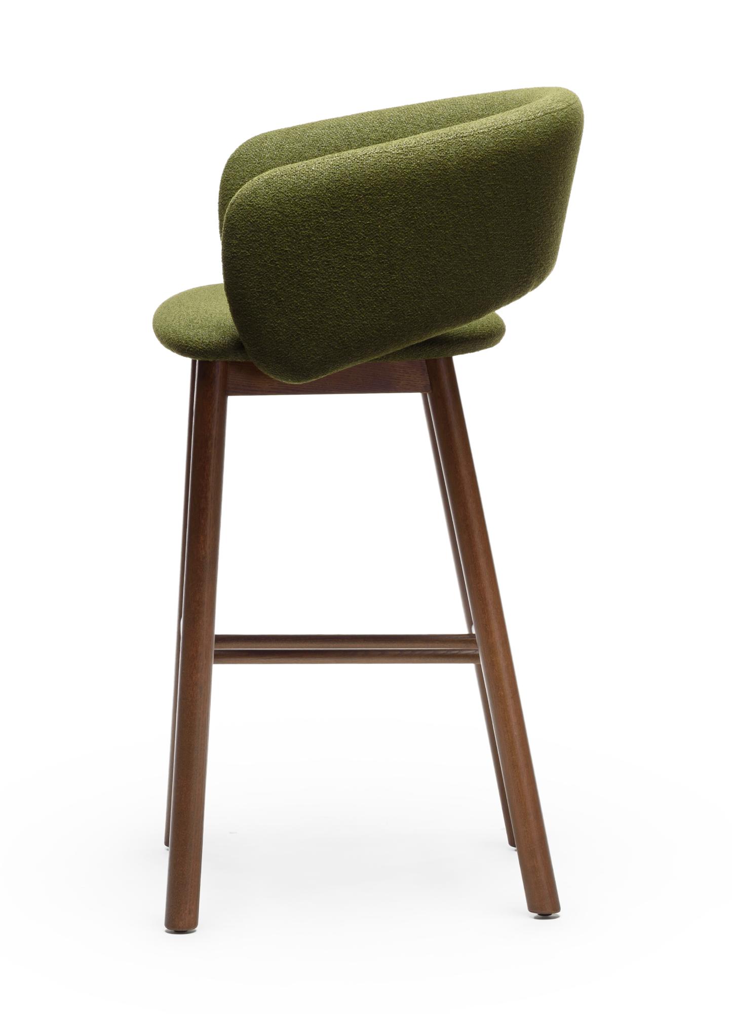 Green Walnut Bar Stool