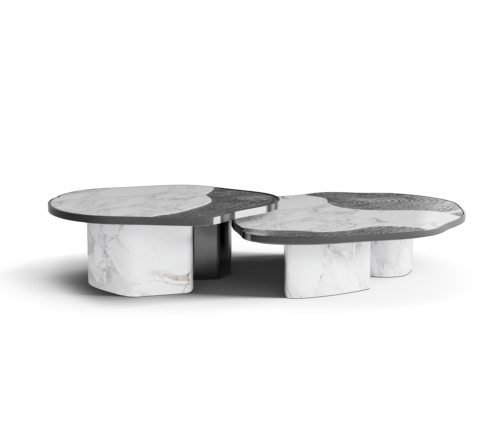 Calacatta Marble & Onyx Table Set