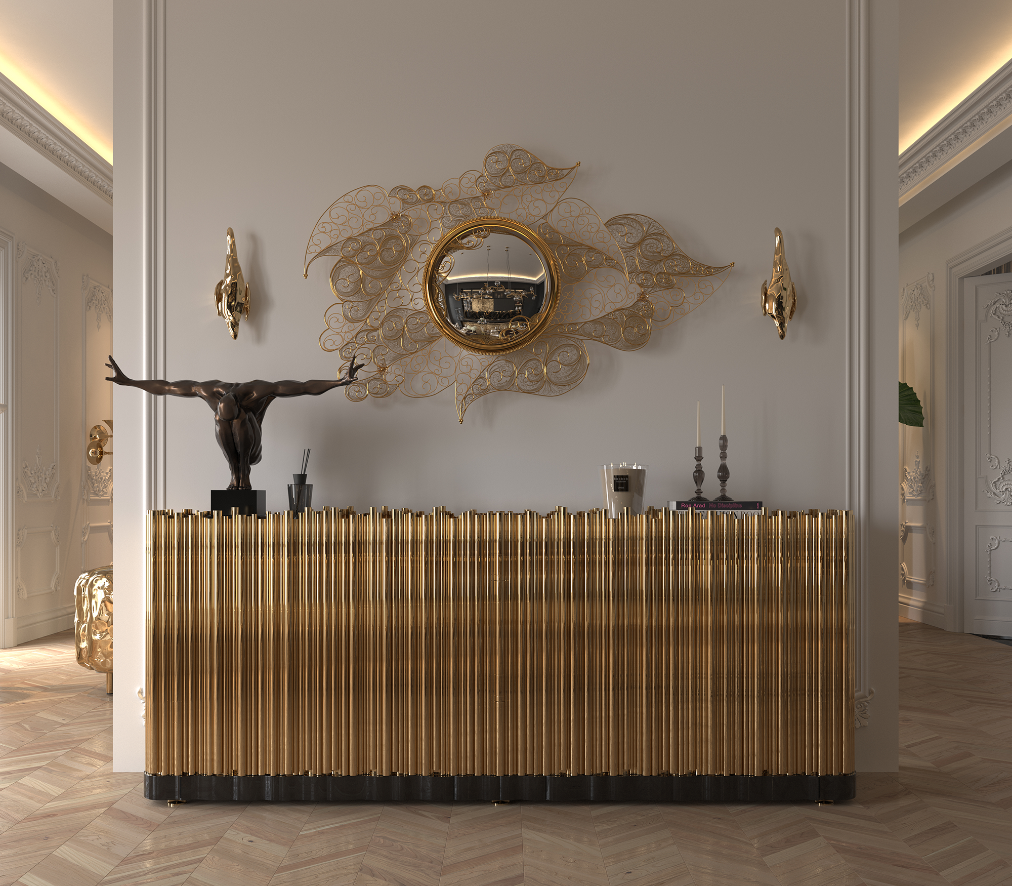 Harmony Gold Elite Sideboard