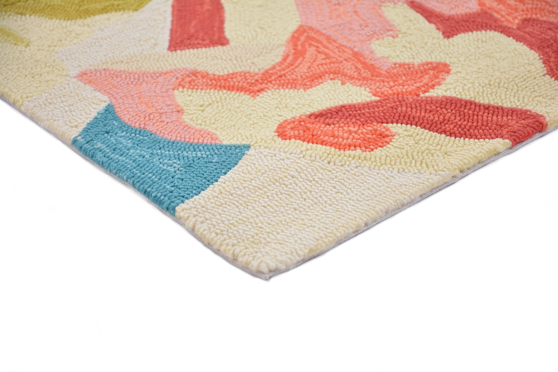 Floral Outdoor Hand-Woven Rug
