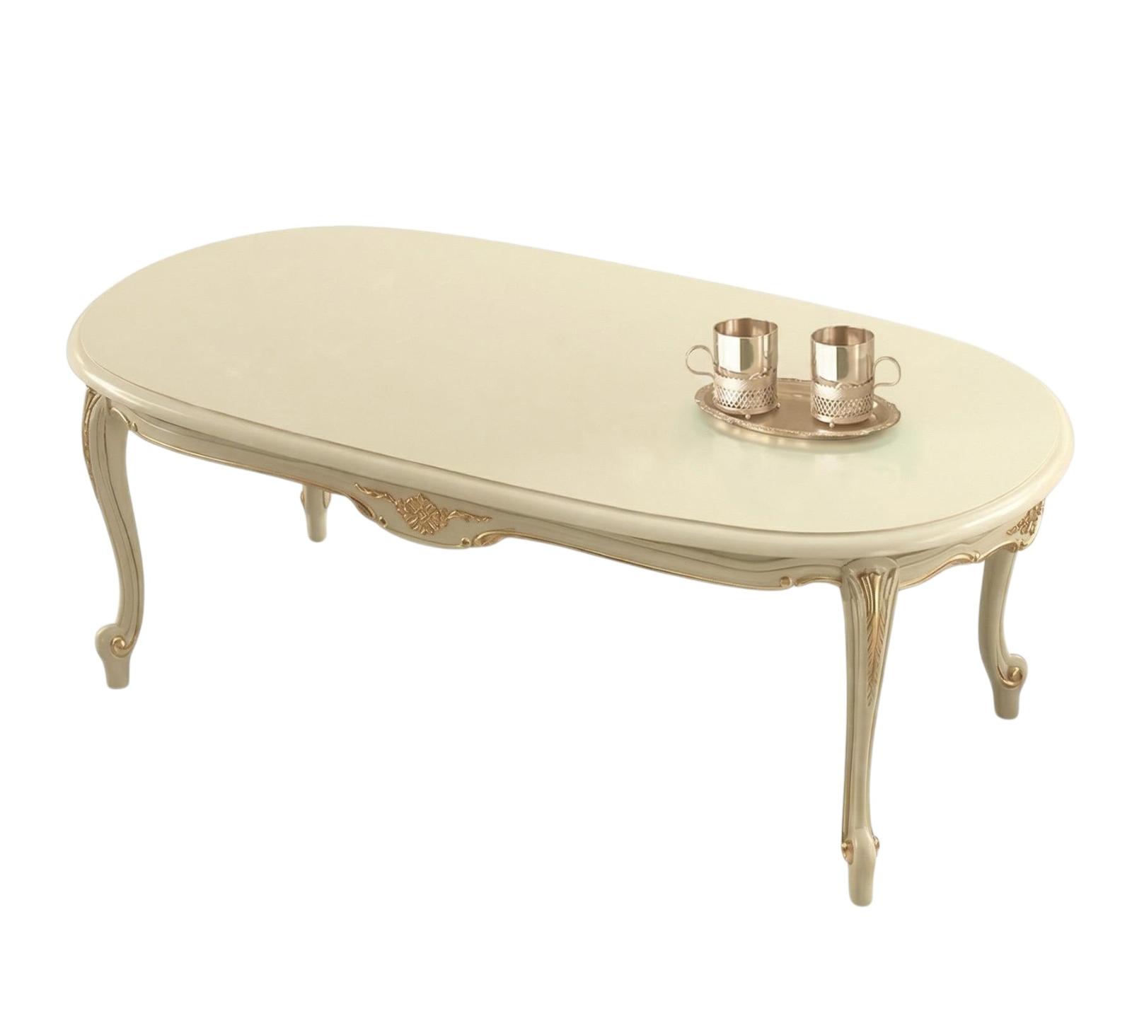 Rosa Ivory Elegant Italian Side Table