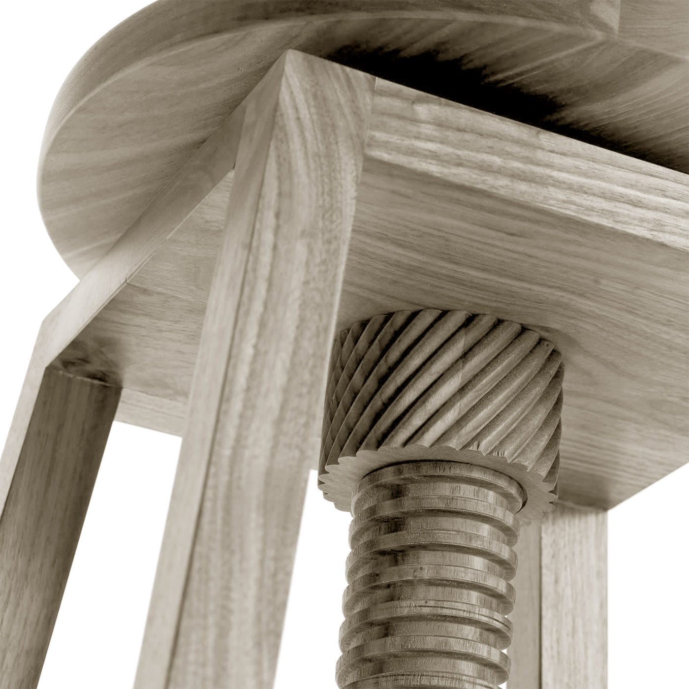 Invito High Grey Modern Stool