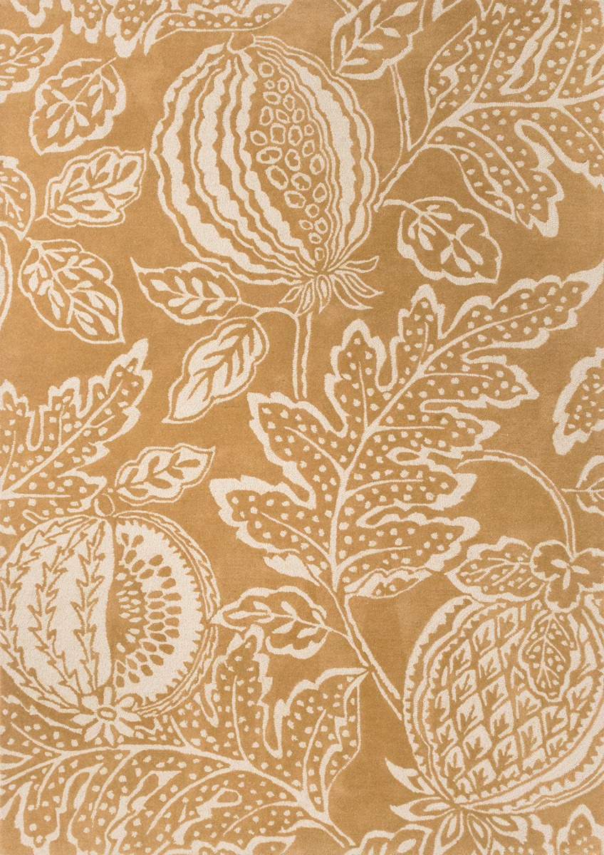 Ochre Wool Handwoven Rug