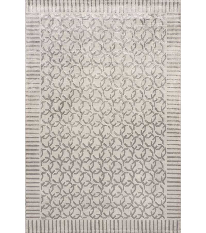 Border Viscose Indian Handwoven Luxury Rug | Size: 200 x 300 cm