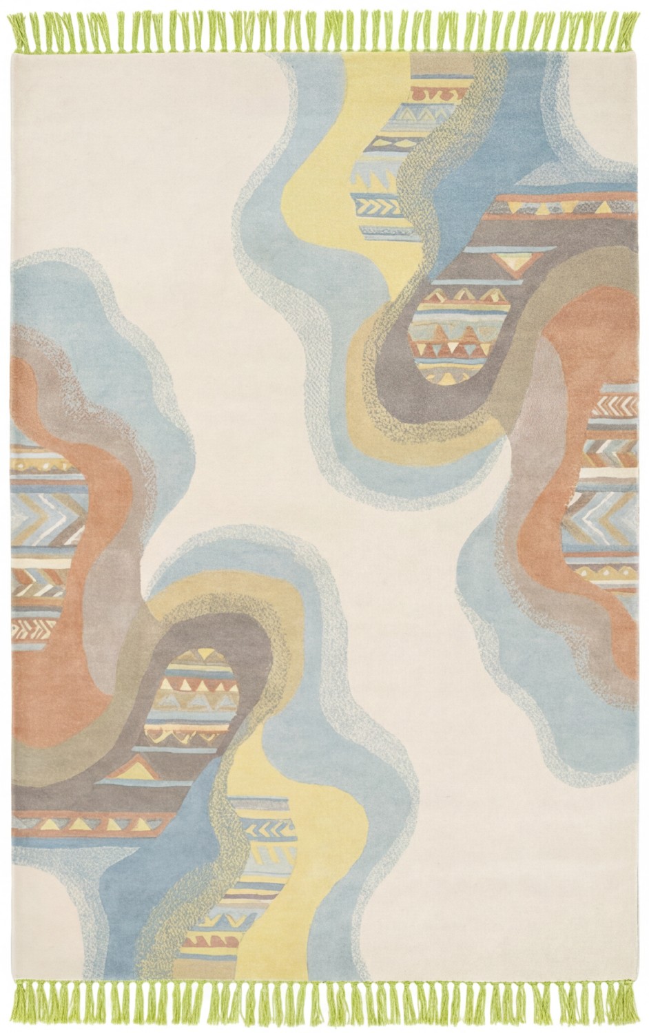 Fluid Lines Handwoven Rug