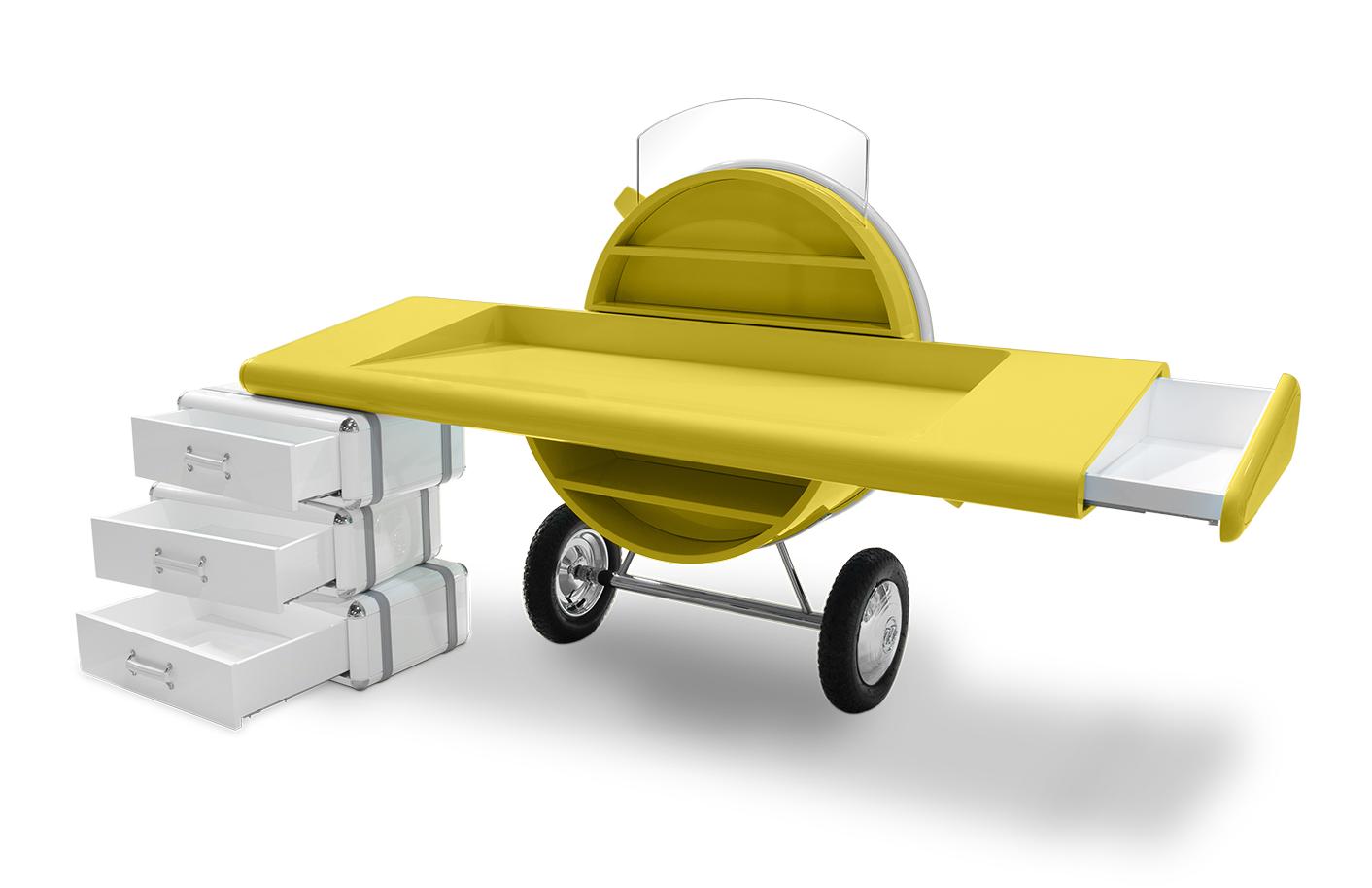 Skyline Yellow Kids Study Desk