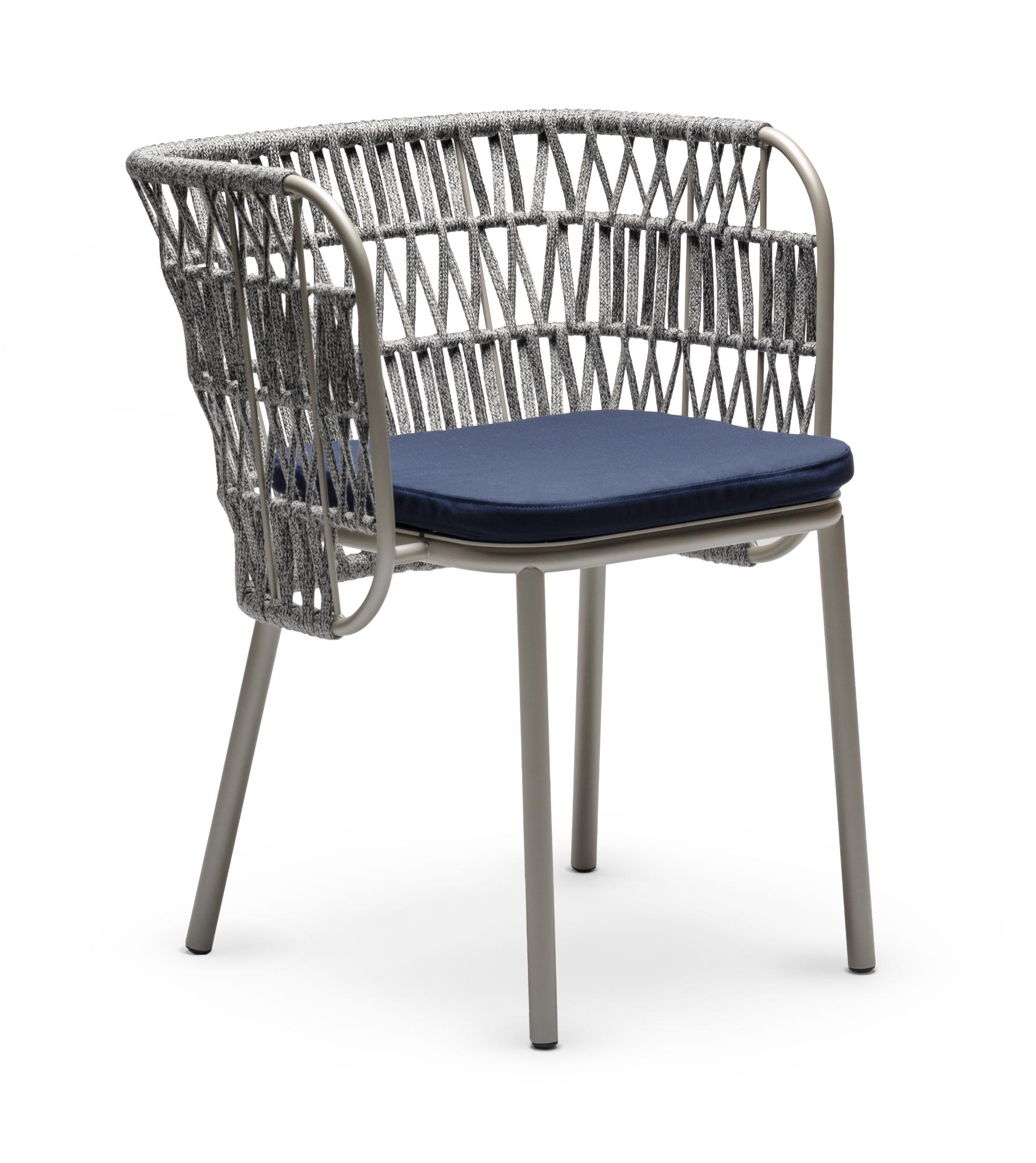 Jujube Sand & Blue Outdoor Chair