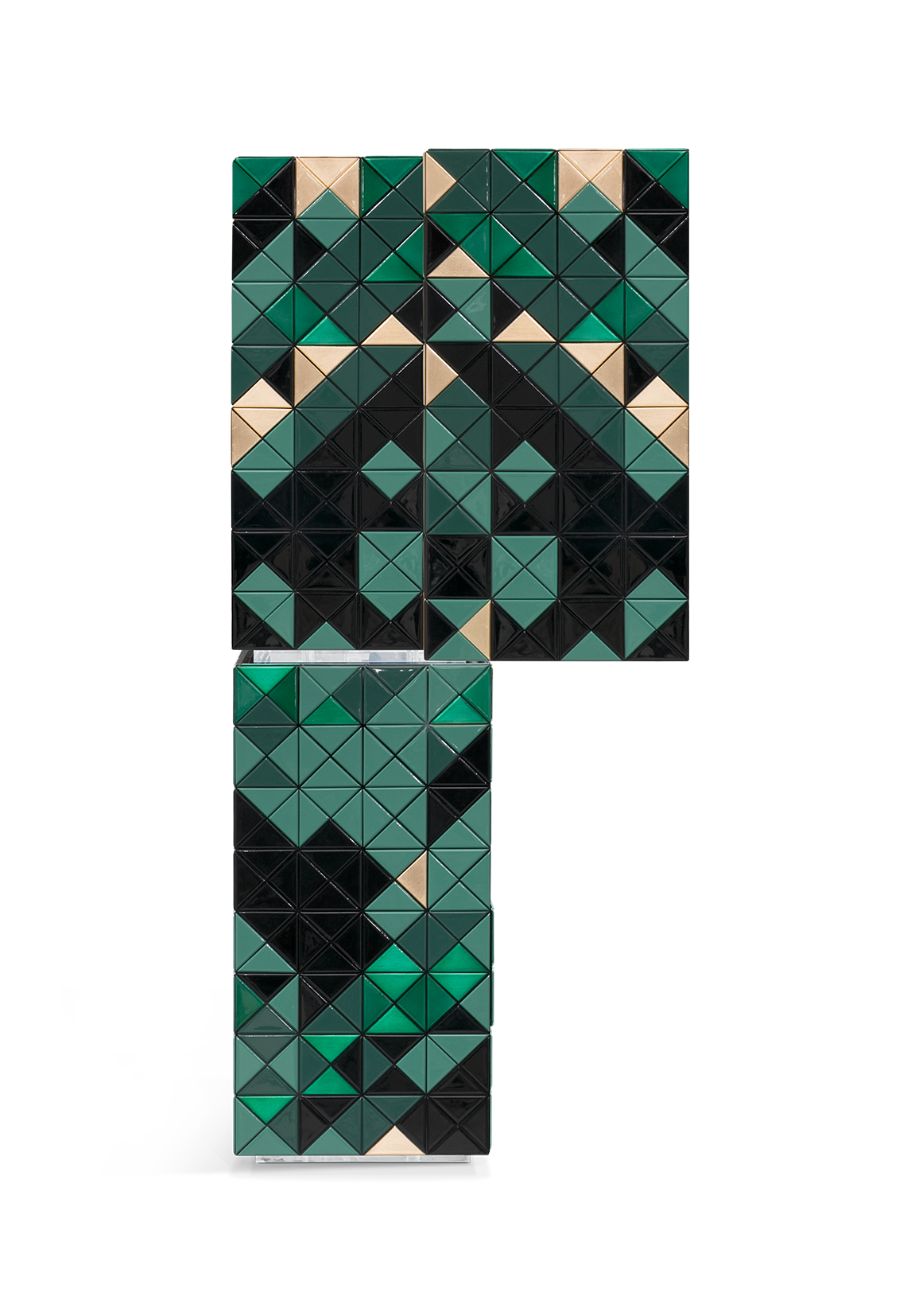 Mosaic II Green Designer Cabinet