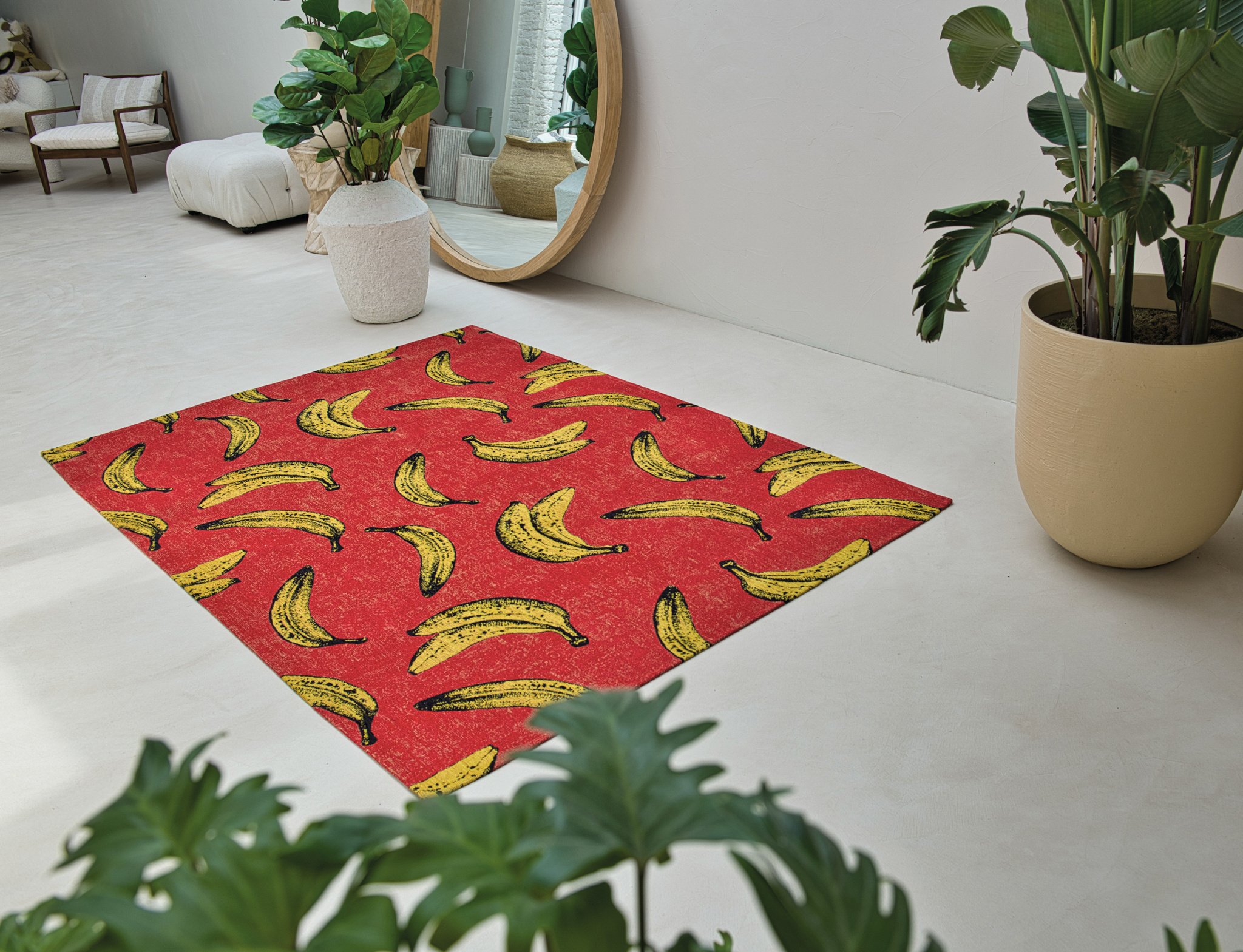 Miami Red Flatweave Rug