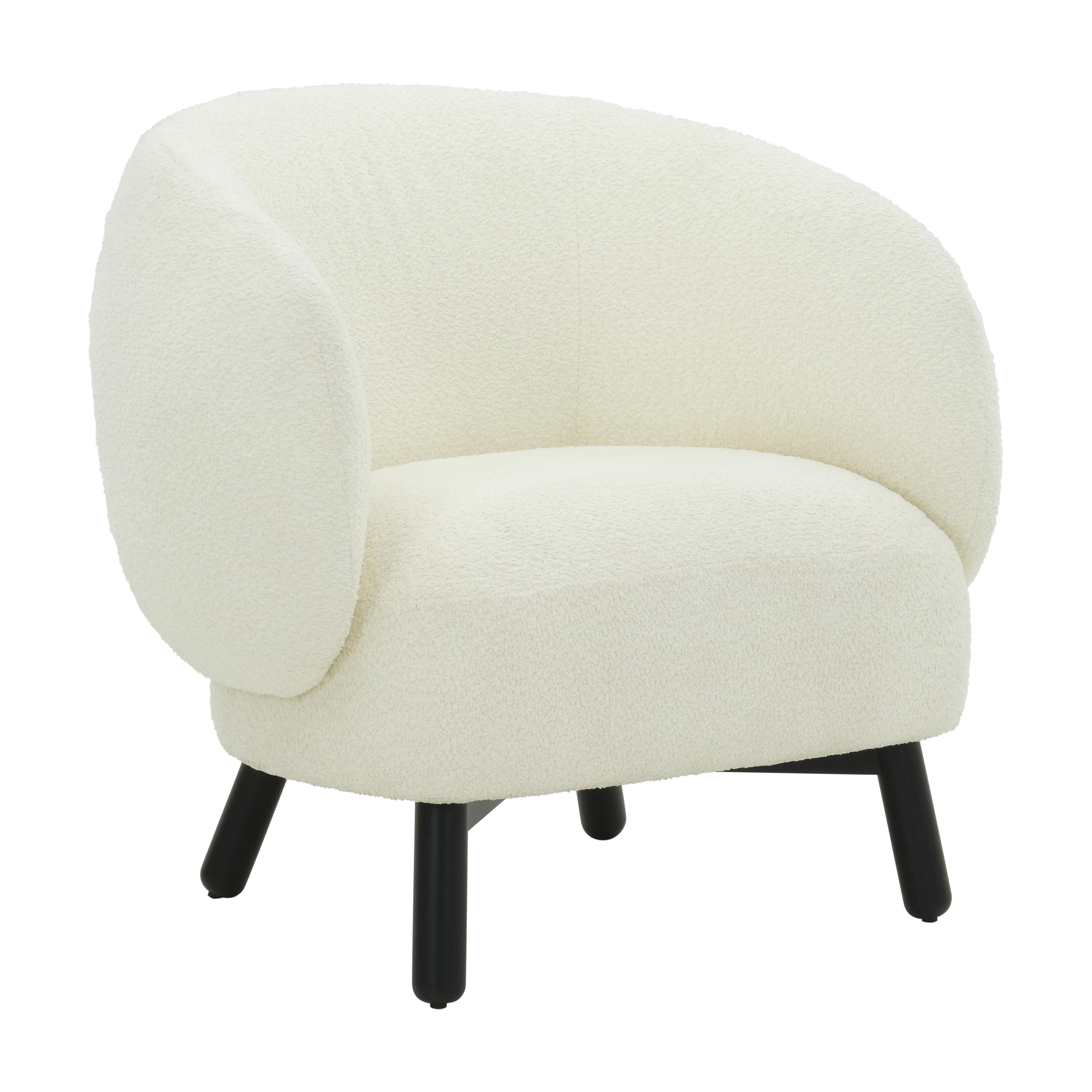 Amada White Armchair
