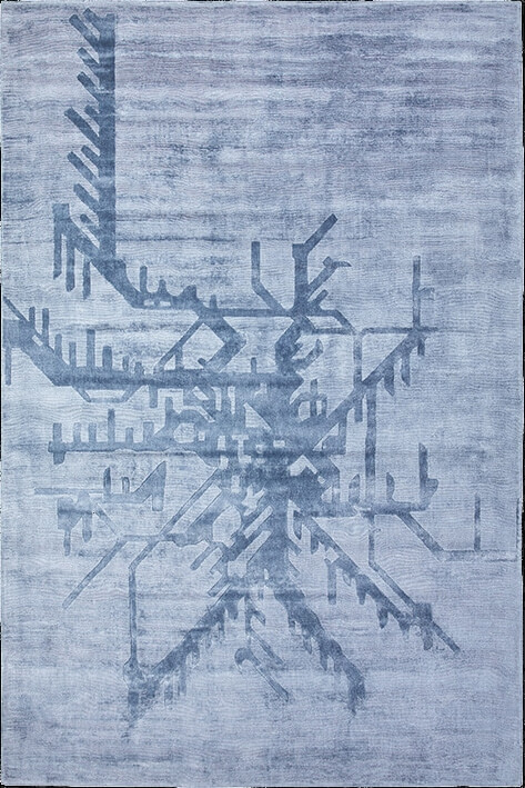Metro Dusty Blue Rug | Size: 200 x 300 cm