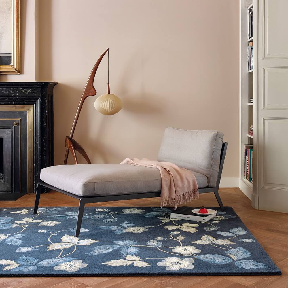 Wild Strawberry Navy Hand-Woven Rug | Size: 250 x 350 cm
