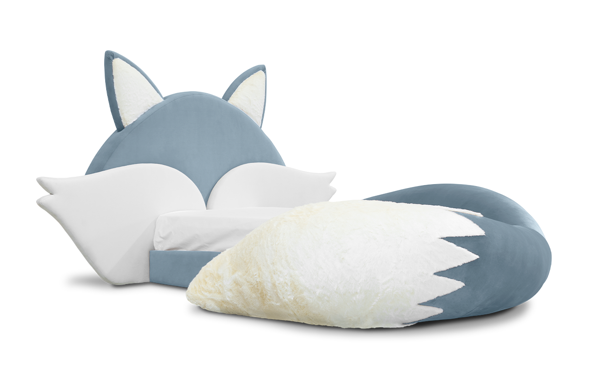 Fox Blue Kids Bed