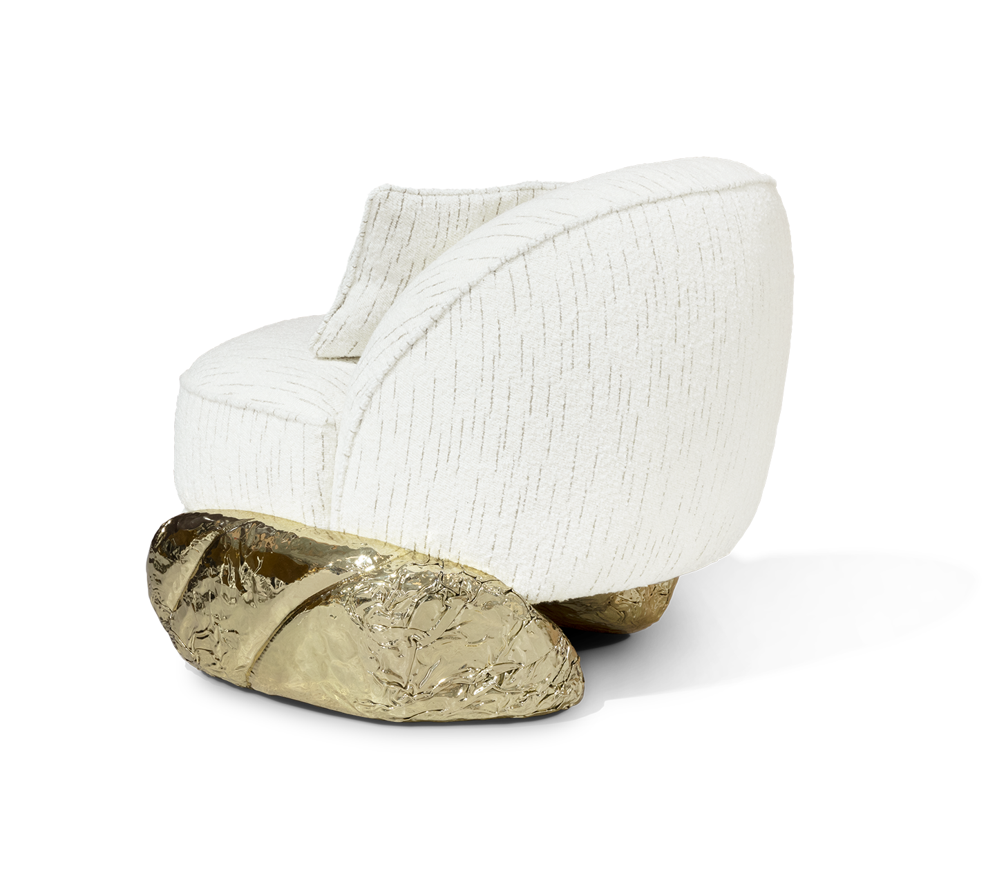 Angora II White Designer Armchair