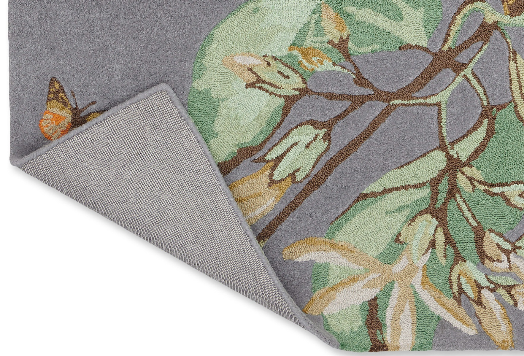Hummingbird Grey Hand-Woven Rug | Size: 120 x 180 cm