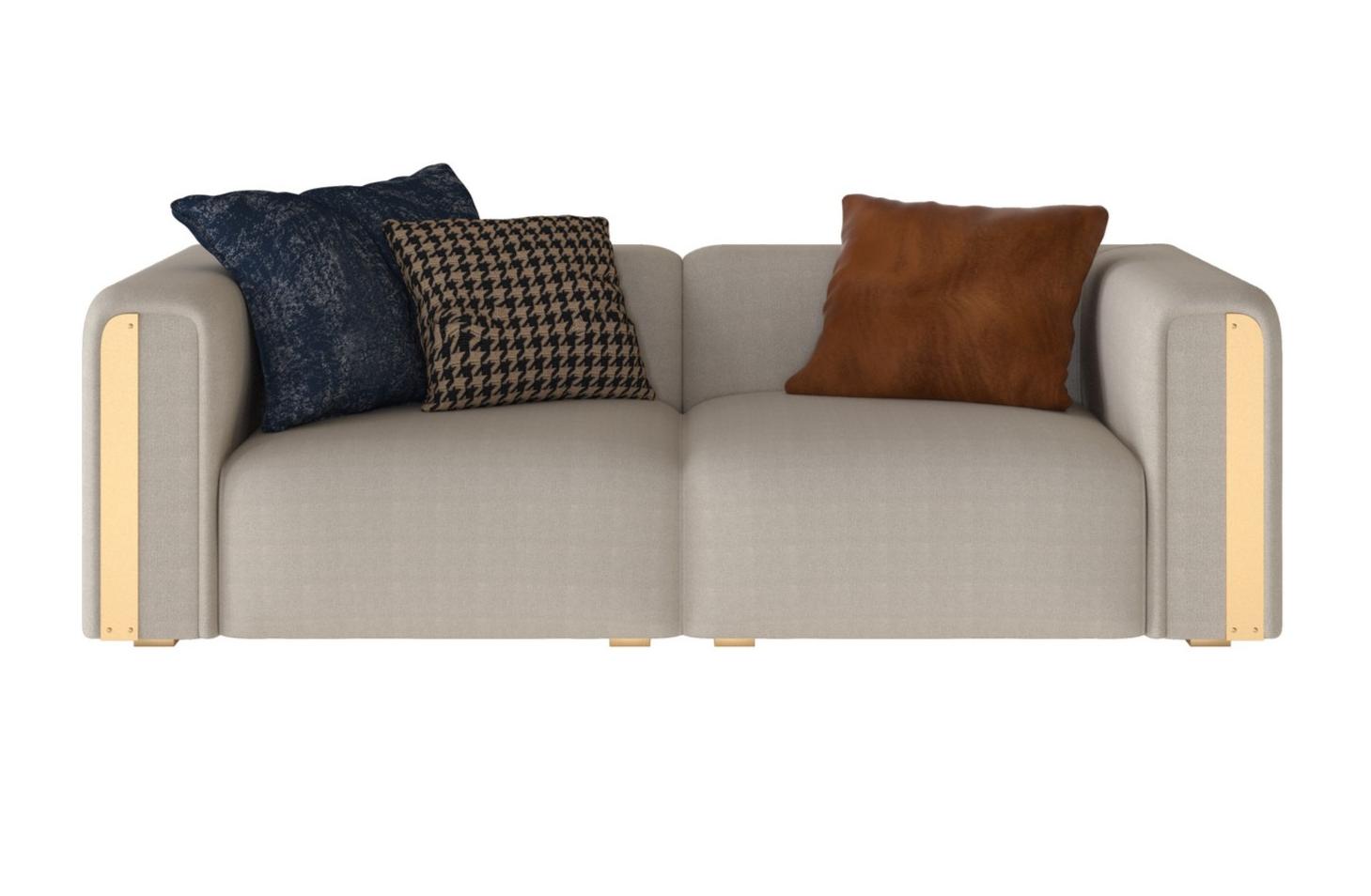 Capri Cream Italian Sofa