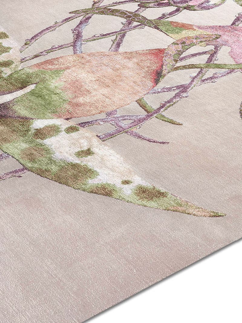 Orchid Hand-Knotted Silk / Wool Rug