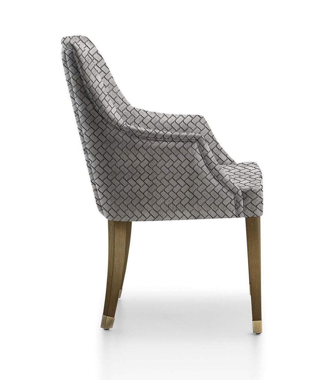 Affair Armchair with Luxuriously Upholstered Shell