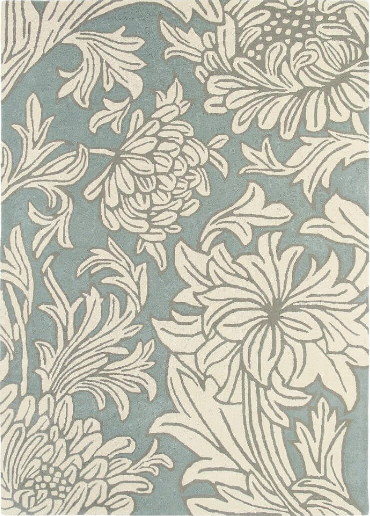 Chrysanthemum Blue-Cream 27008 Rug by Brink & Campman | Size: 170 x 240 cm