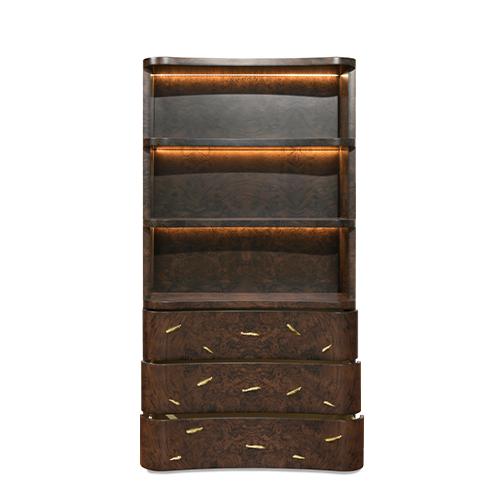 Designer Wood Open Bookcase