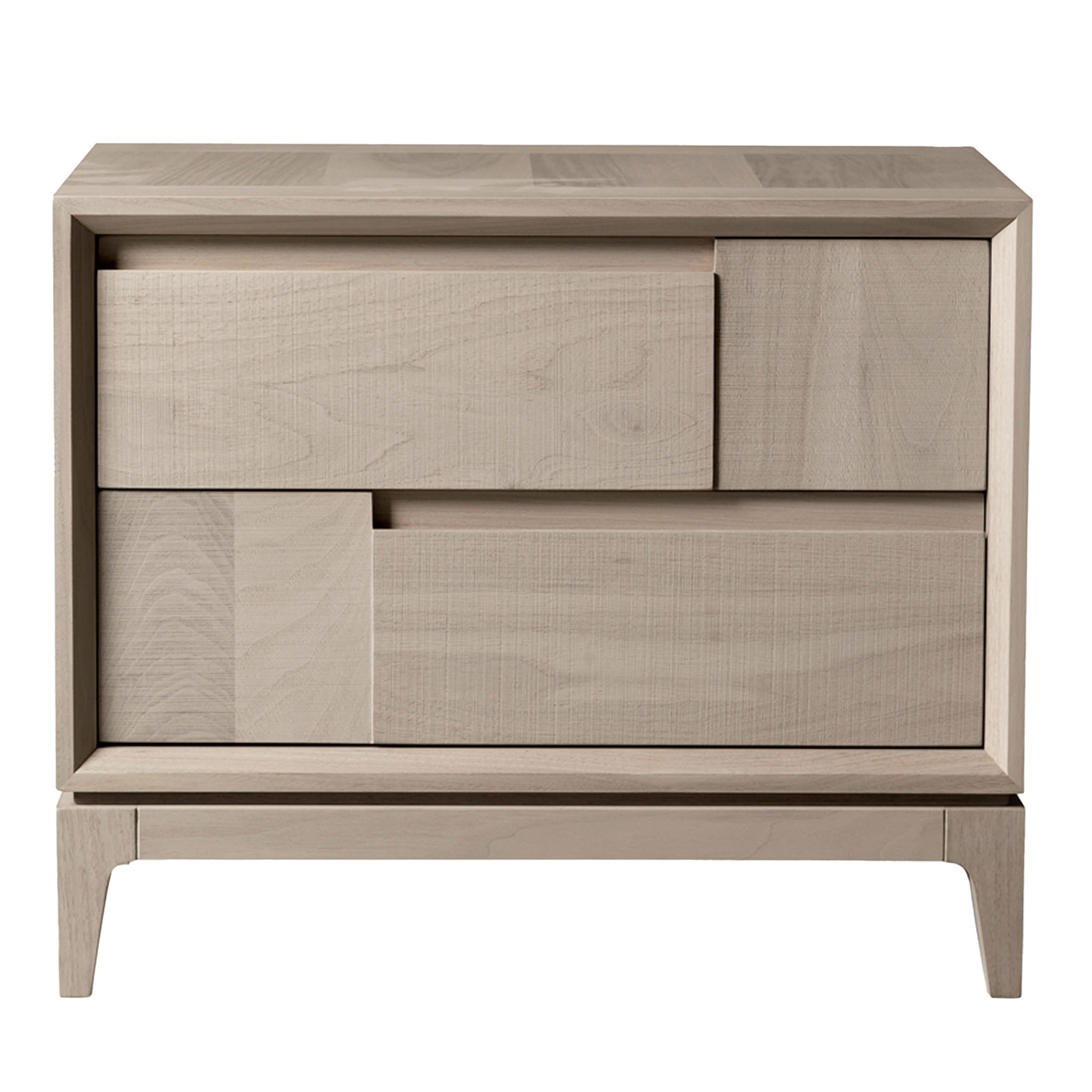 Trama e Ordito Grey Italian Nightstand