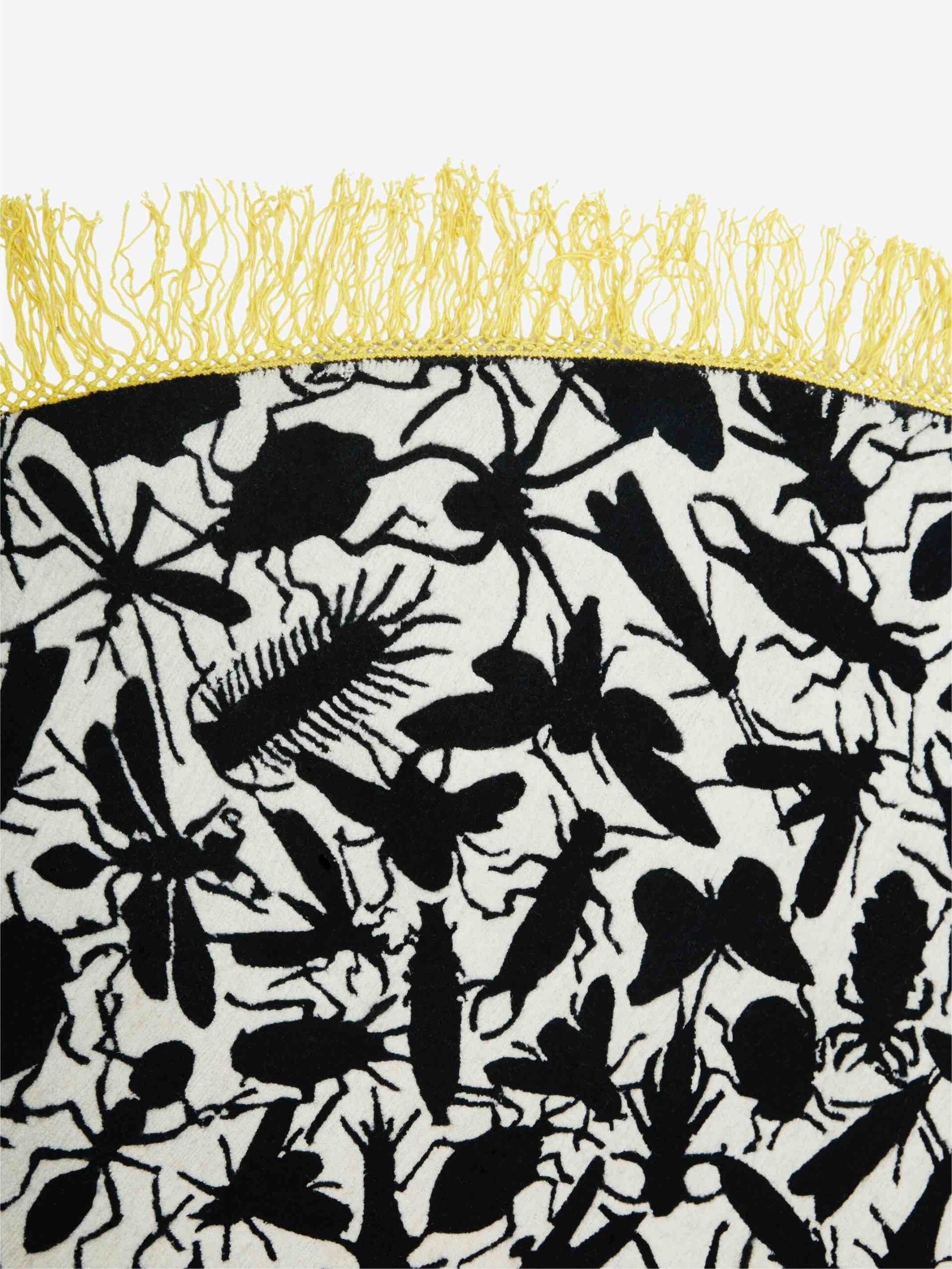 Insects Round Wool Rug