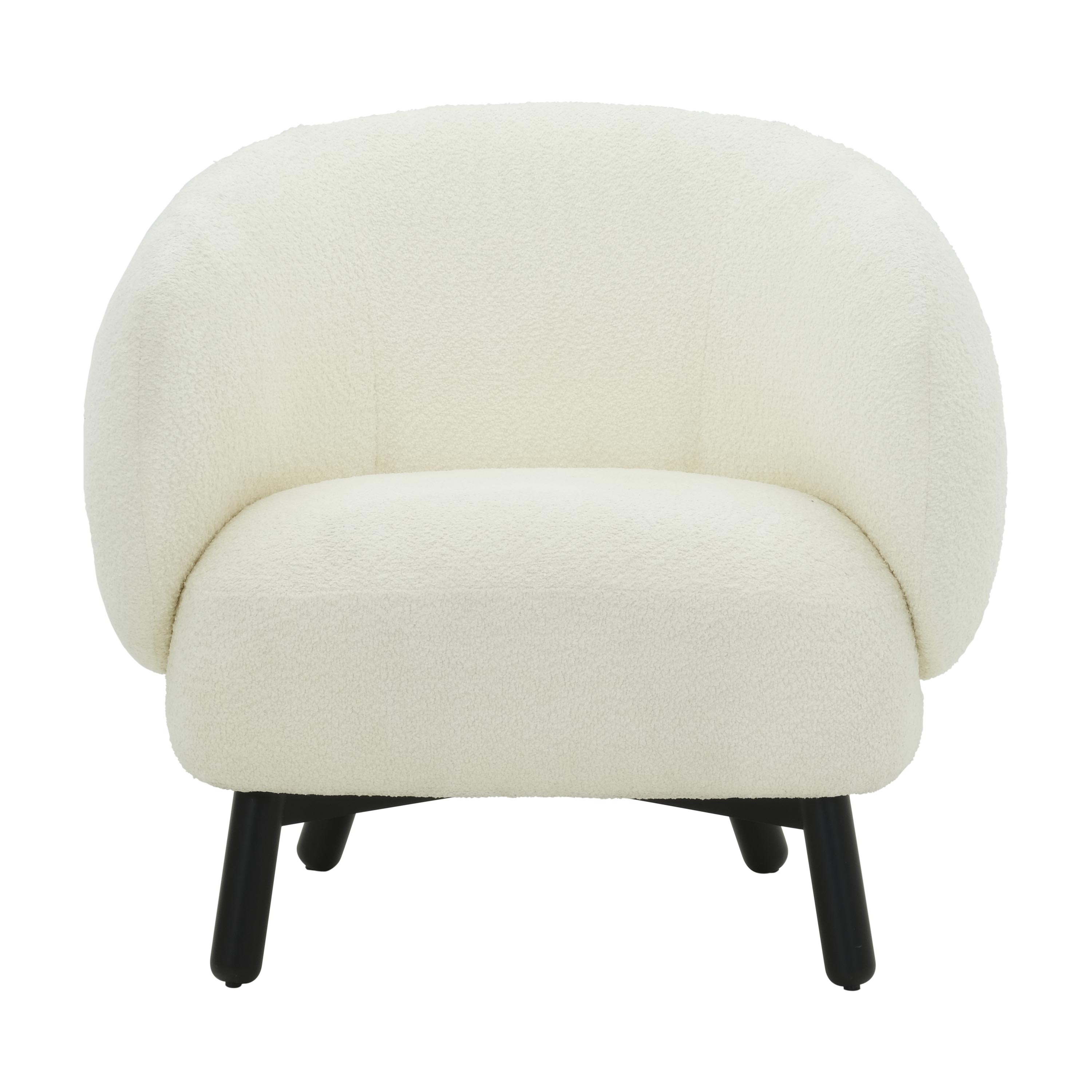 Amada White Armchair