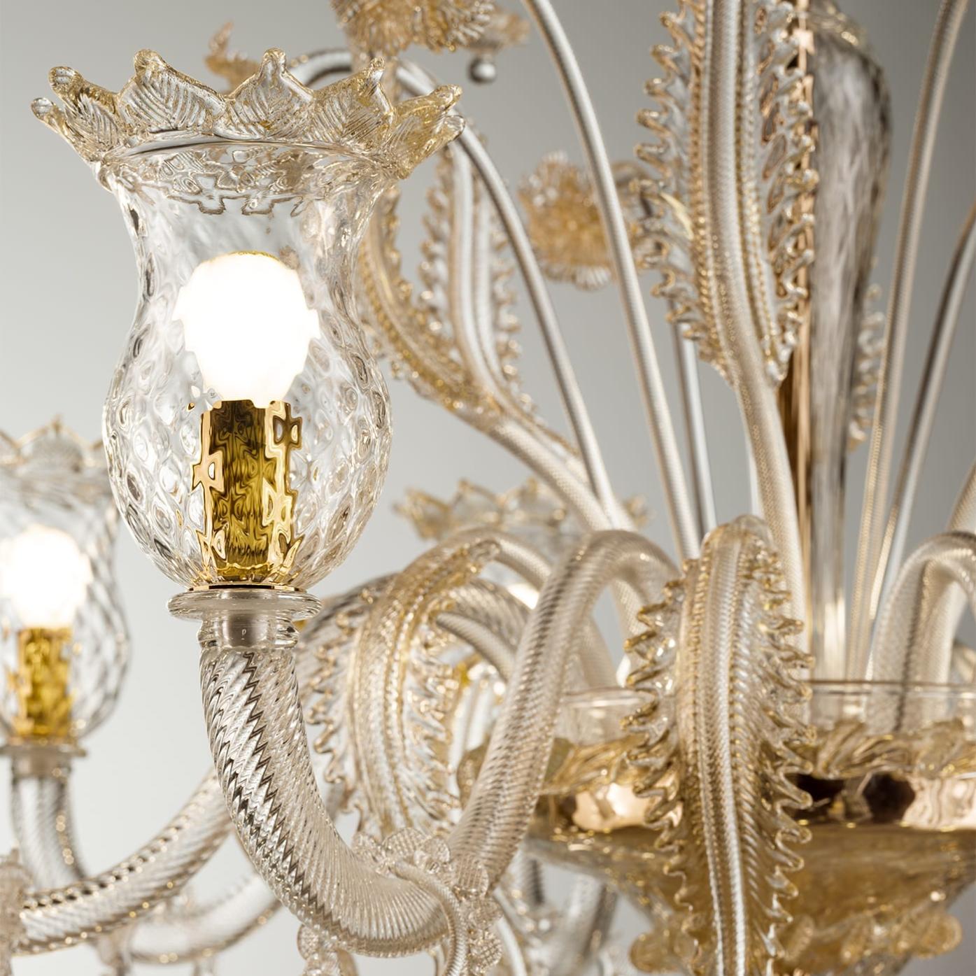 Gold Murano 3-Light Wall Sconce