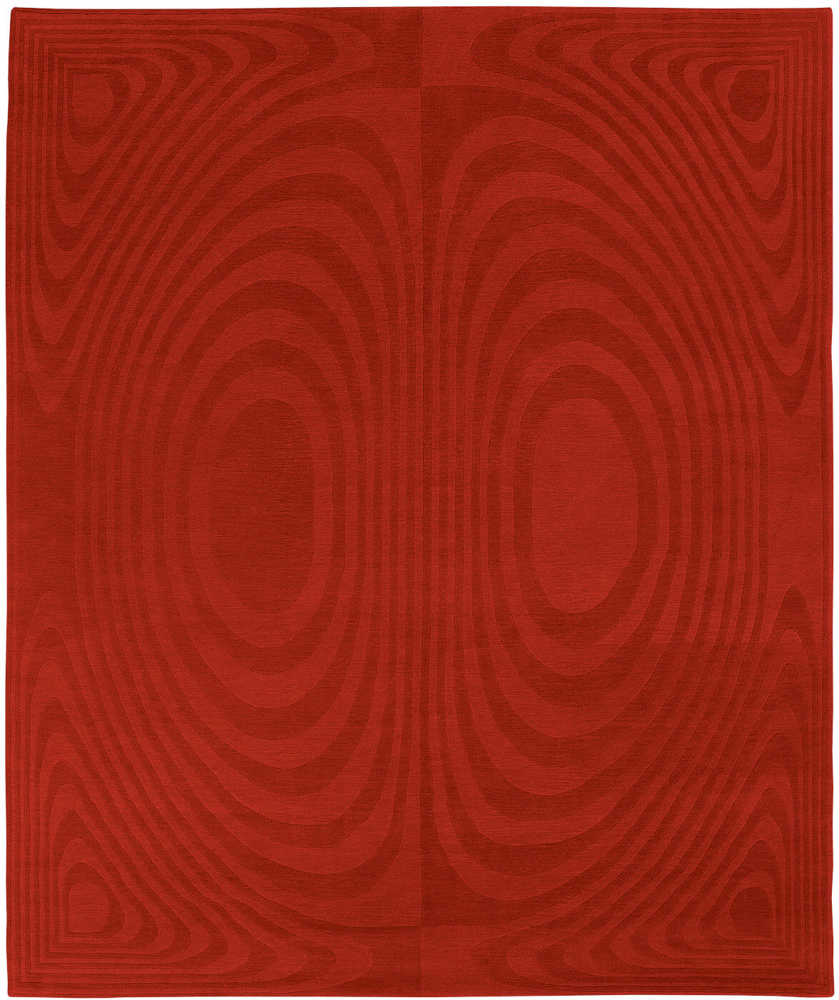 Art Red Luxury Hand-woven Rug ☞ Size: 200 x 300 cm