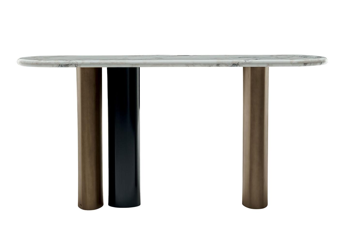 Cloud White Marble Italian Console Table