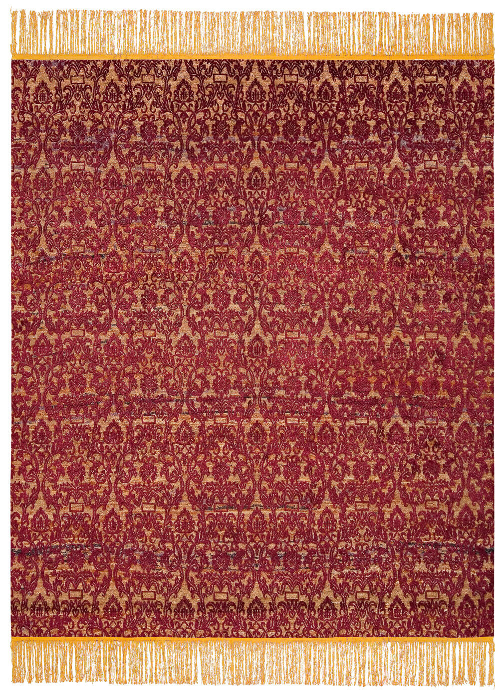 Hand-woven Vintage Style Red Luxury Rug