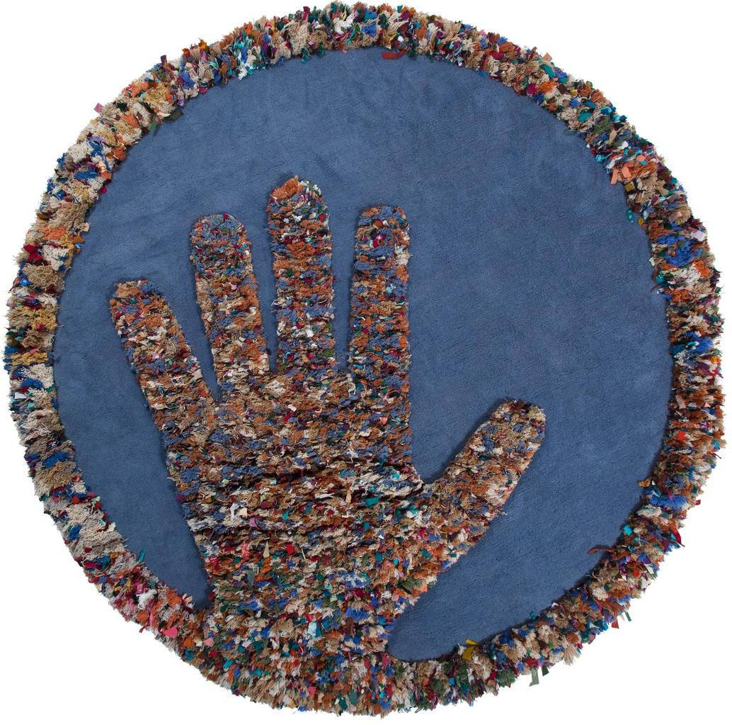 Hand Round Designer Wool Rug