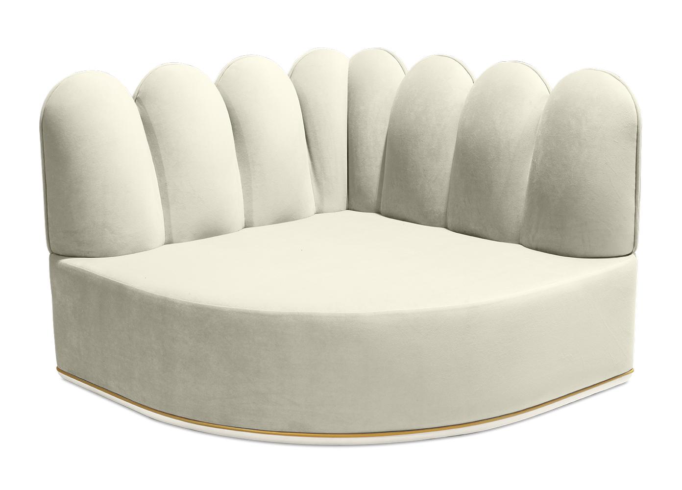 Fluffy Cloud Cream Sofa