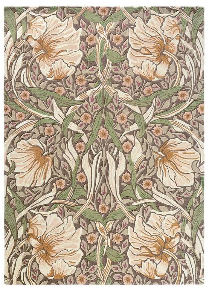 Designer Floral Indian Rug ☞ Size: 170 x 240 cm