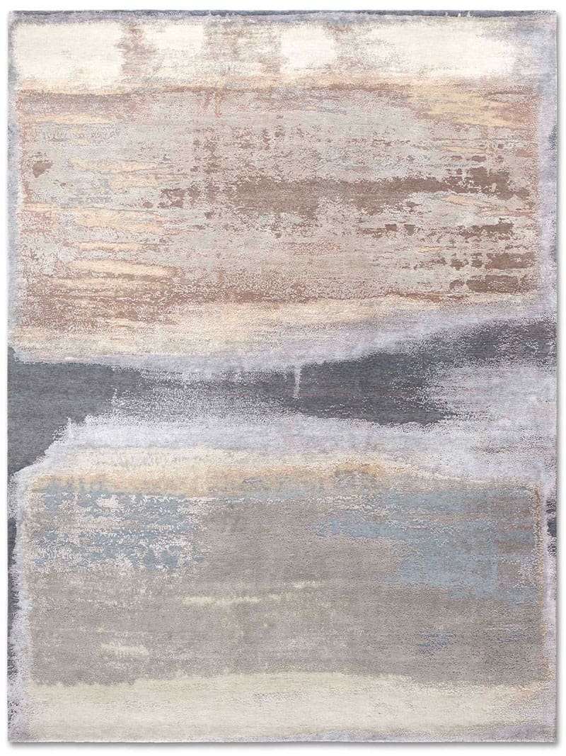 Beige Mix Luxury Silk / Wool Rug | Size: 305 x 427 cm