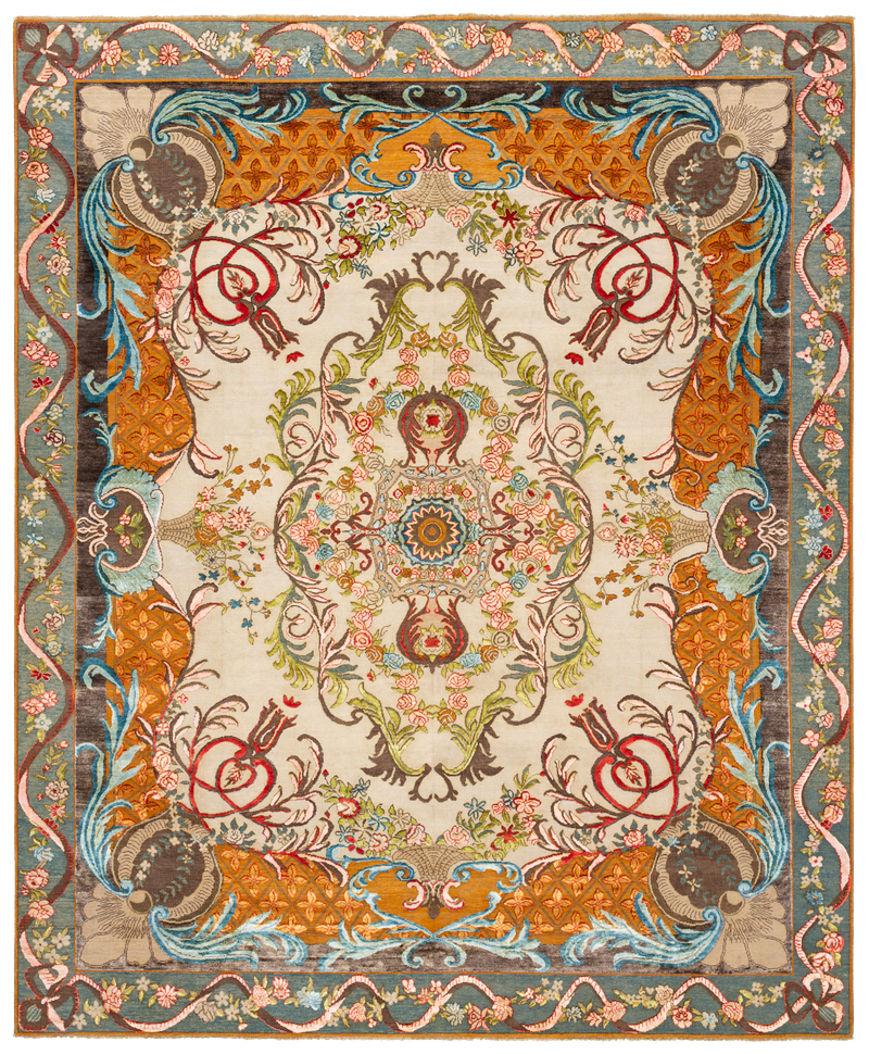 Savonnerie Luxury Hand-Knotted Rug
