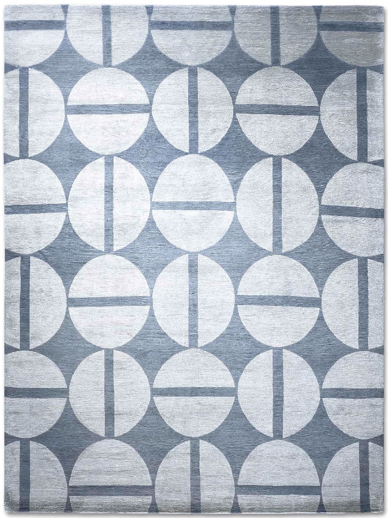 Silver Handwoven Luxury Rug