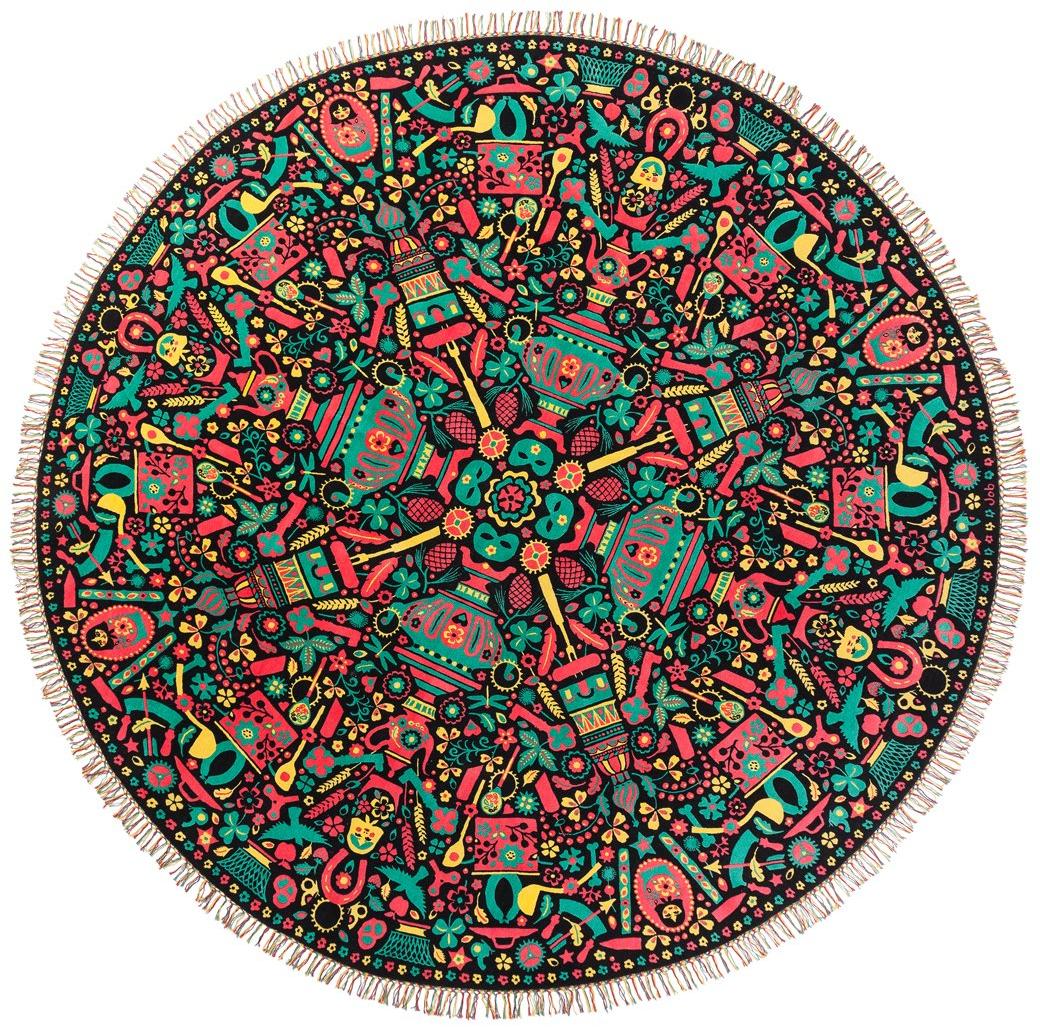 Russia Round Wool Rug