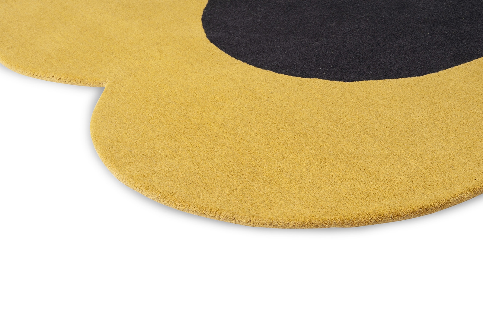 Flower Yellow Handtufted Premium Rug