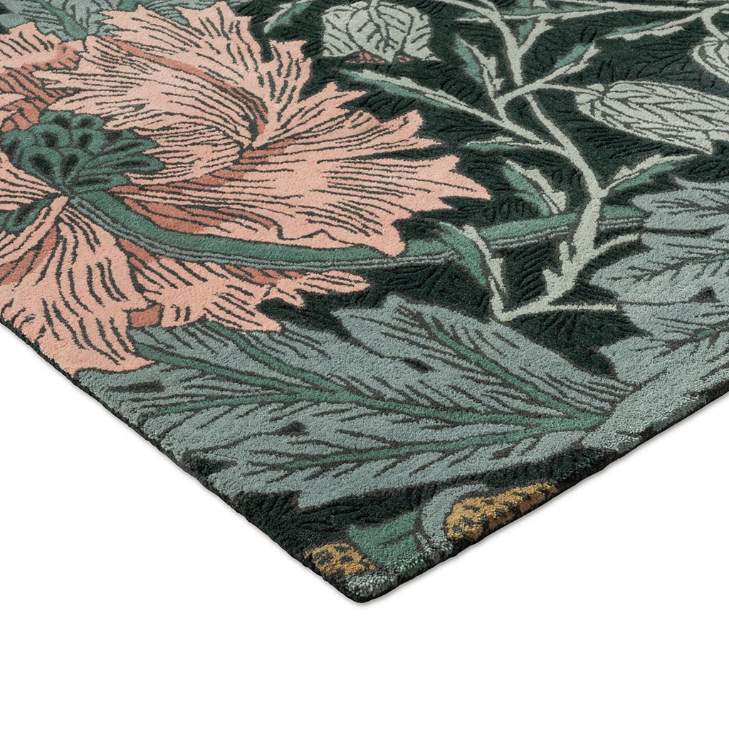 Honeysuckle & Tulip Teal Rug