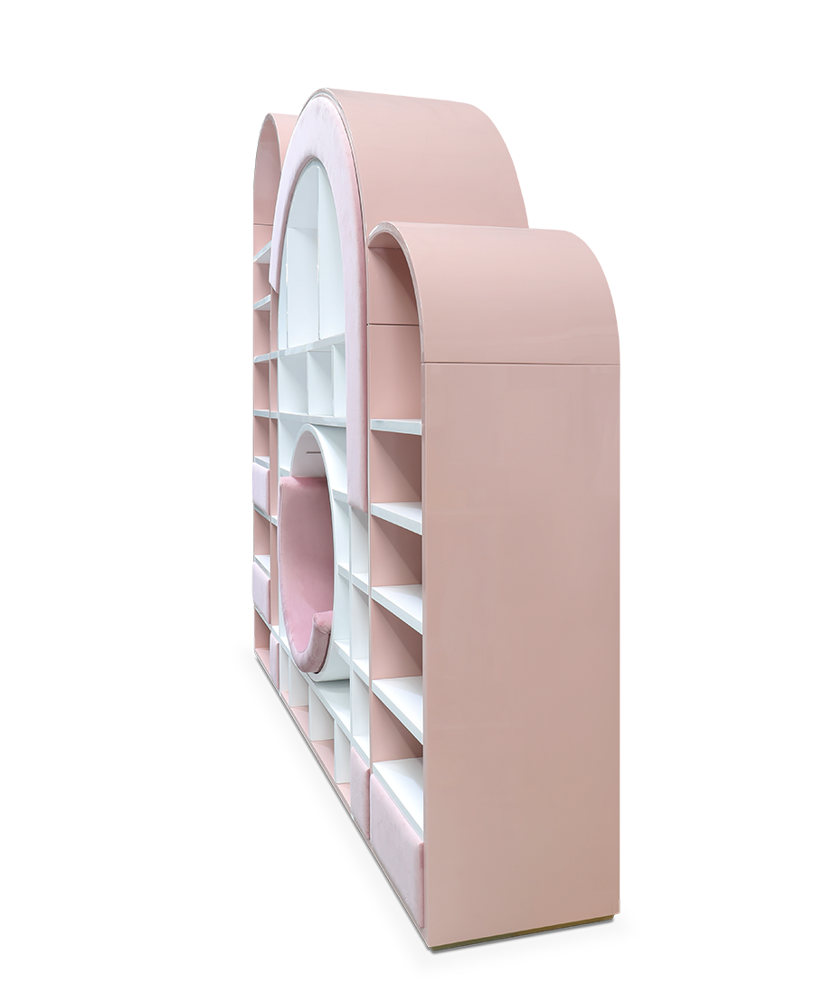 Bubble Gum Pink Bookcase