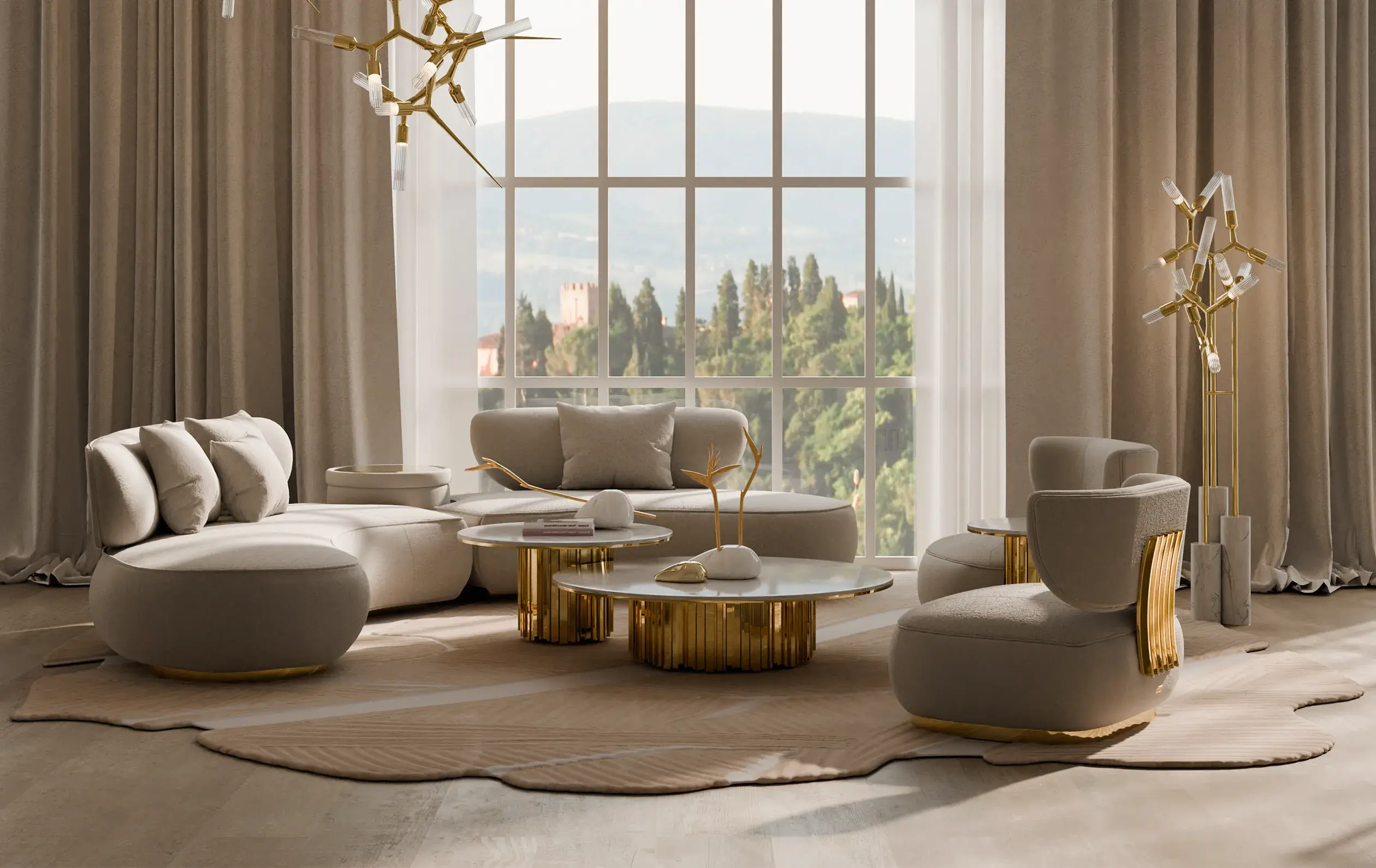 Mesh Round Sofa - 1