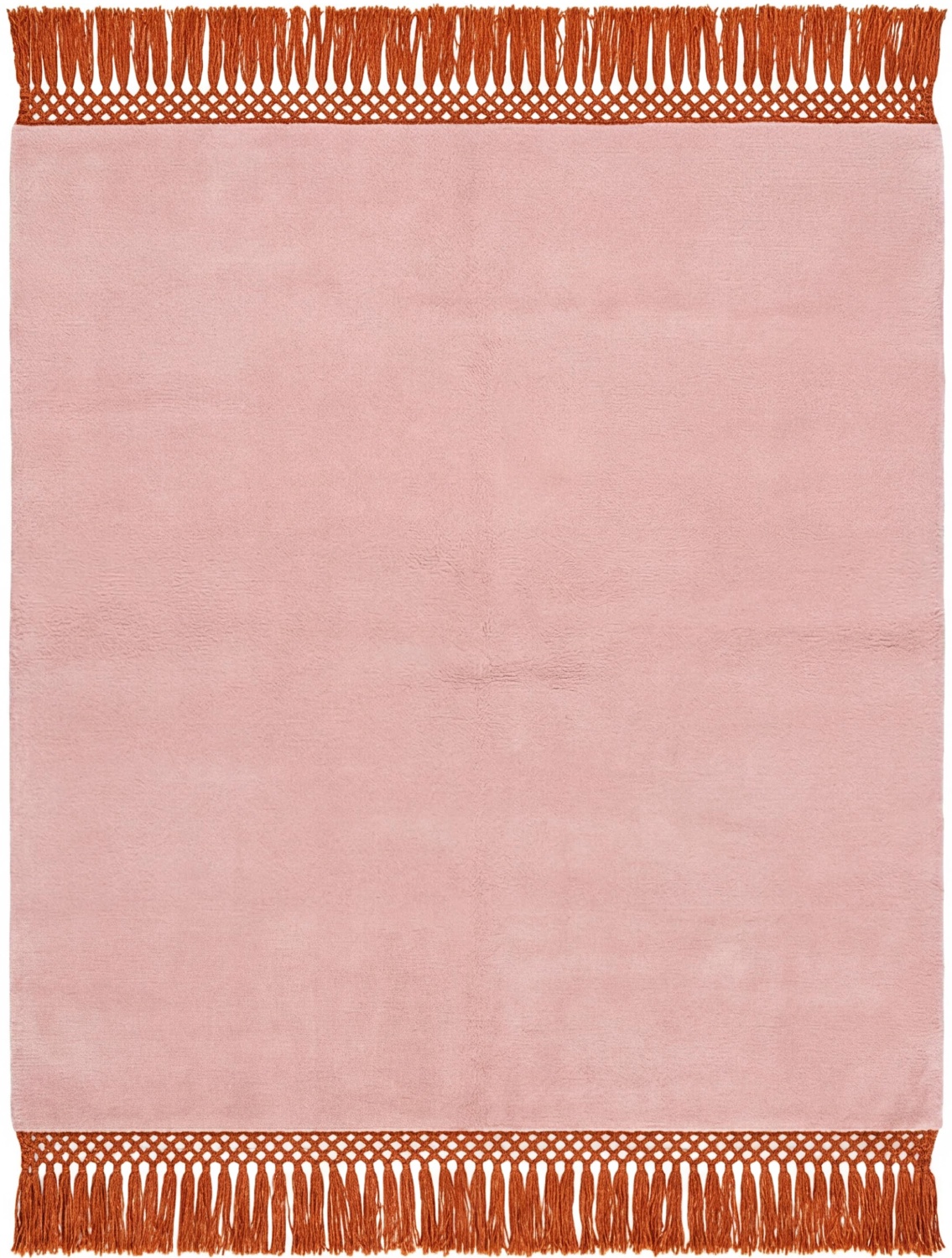 Minimal Fringe Blush Artisan Rug