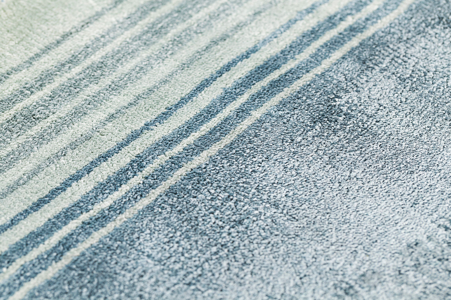 Viscose Blue Luxury Rug