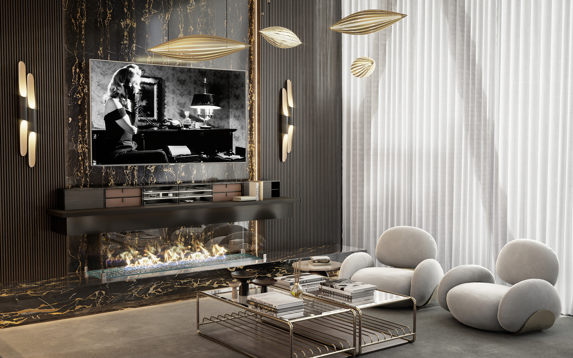 Encapsulated Glow Suspension Lamp - 9