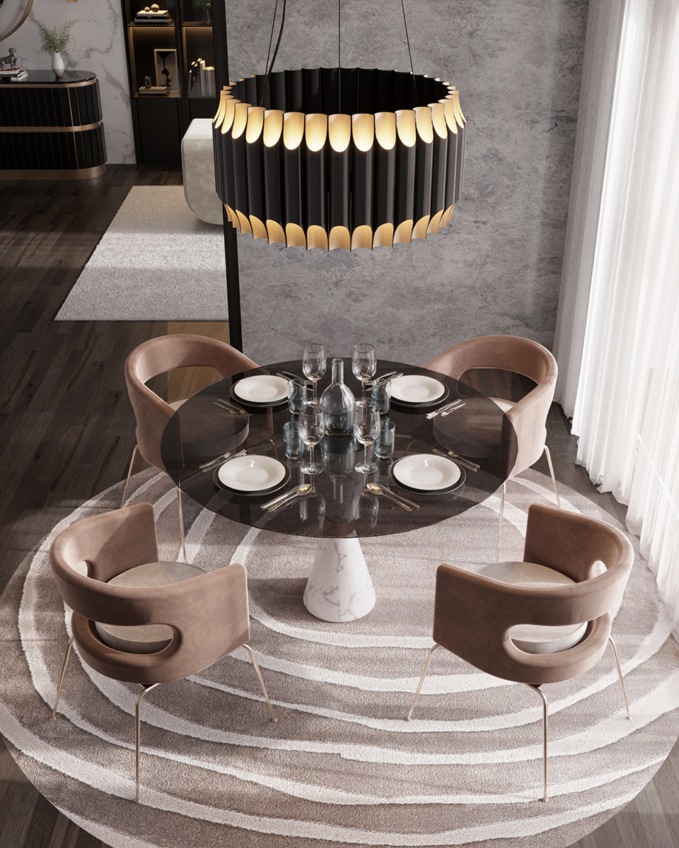 Bold Sphere Round Suspension Lamp - 5
